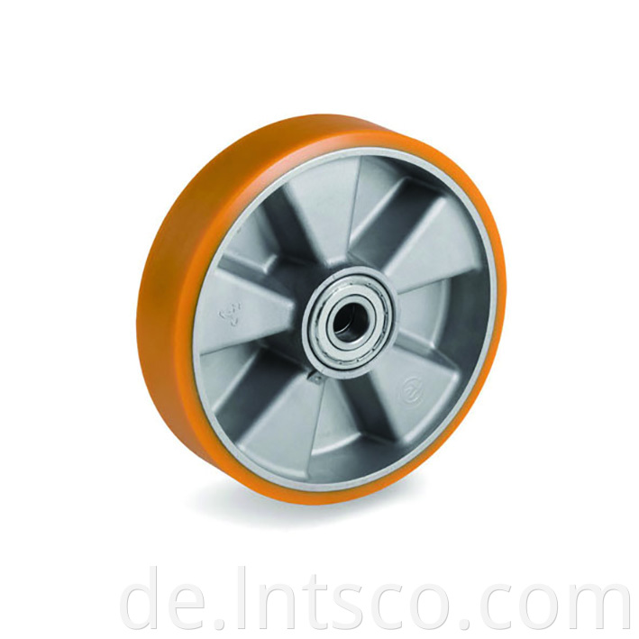 Heavy Duty PU on Aluminum Single Wheels